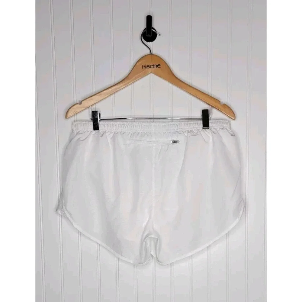 Nike Dri-Fit Lined Running Athletic Shorts Women's Size Large White